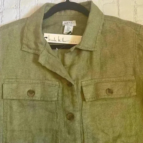 Nicole Miller linen top NWT - Picture 3 of 7
